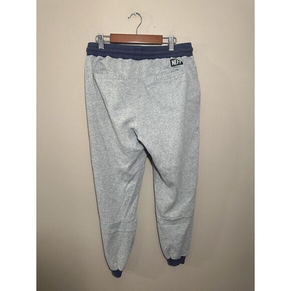 Neff Jogging Pants Men’s Small Drawstring Pockets Casual Gray - Picture 3 of 10